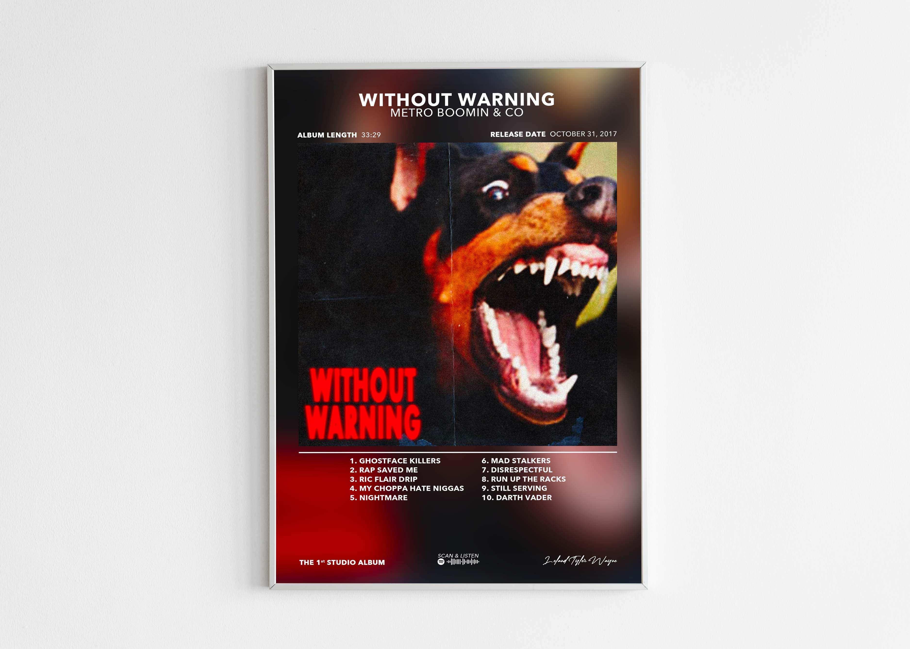 Poster Without Warning Metro Boomin - Backyard