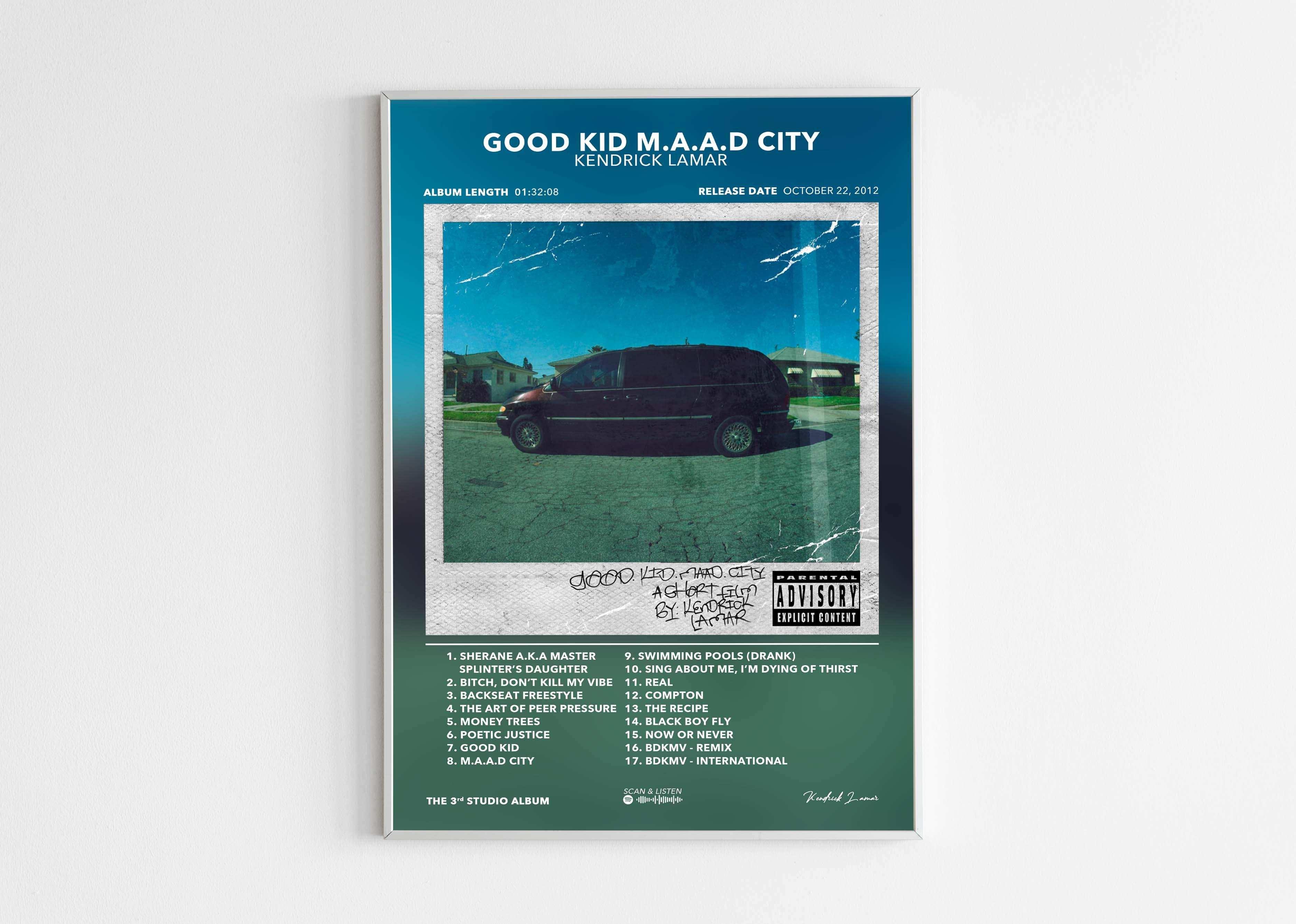 Poster Good Kid M.A.A.D City Kendrick Lamar - Backyard