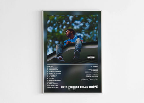 2014 Forest Hills Drive J. Cole Poster - Backyard