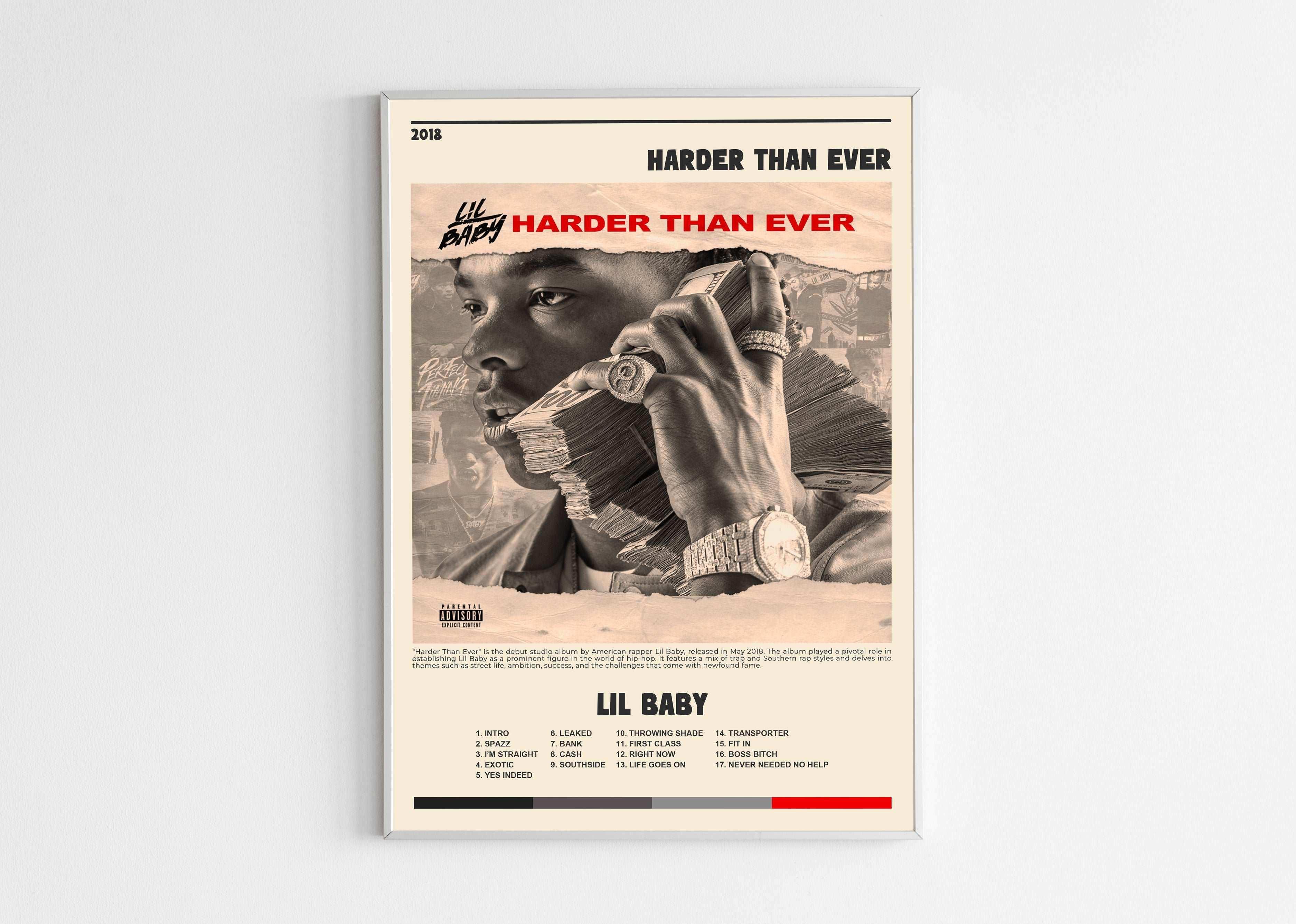 Harder Than Ever Lil Baby Poster - Backyard