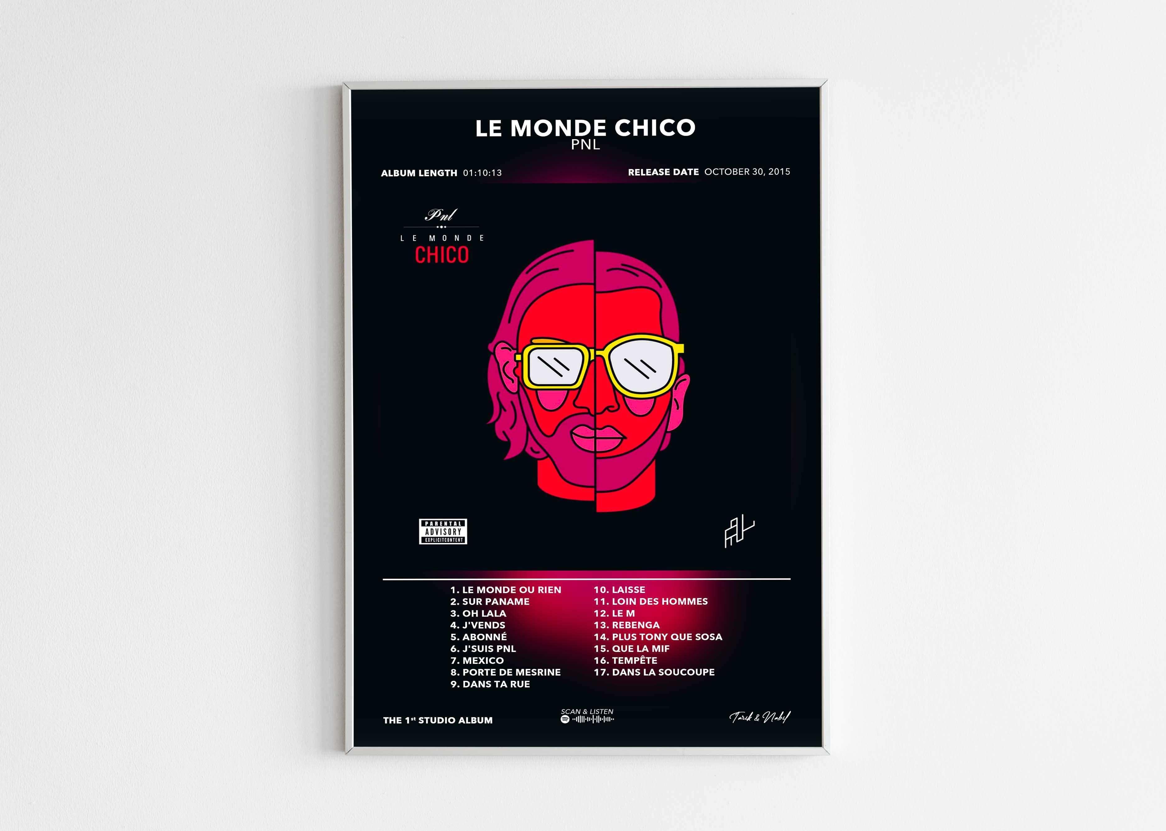 Poster Le Monde Chico PNL - Backyard