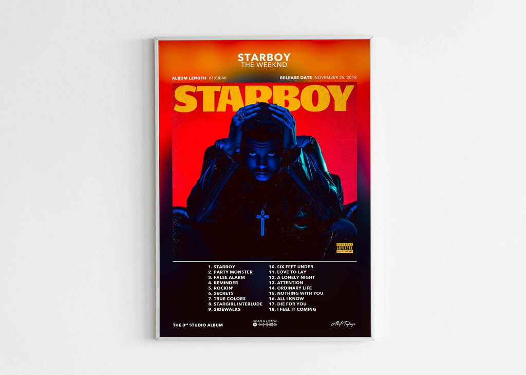Poster Starboy The Weeknd - Backyard