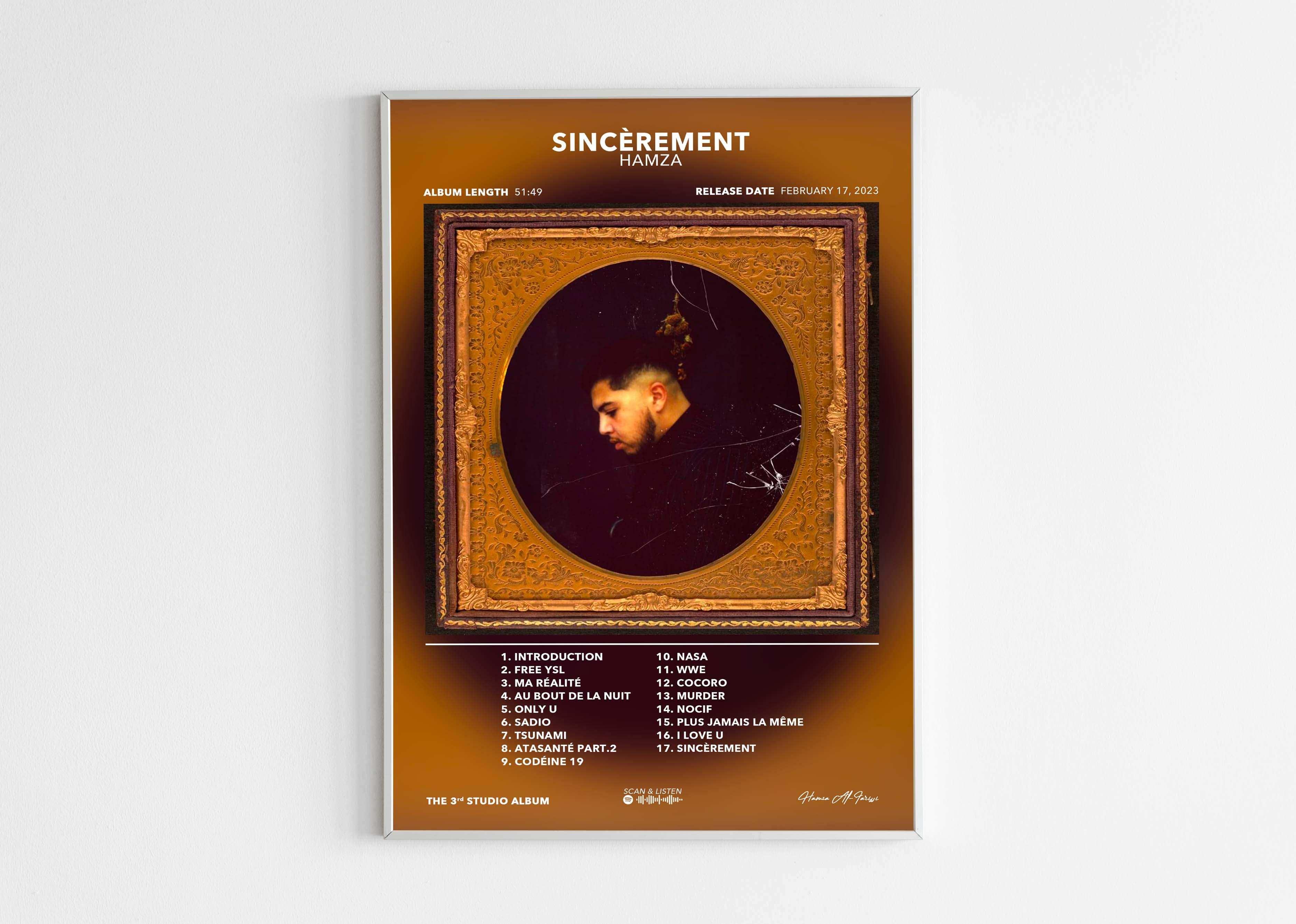 Poster Sincèrement Hamza - Backyard