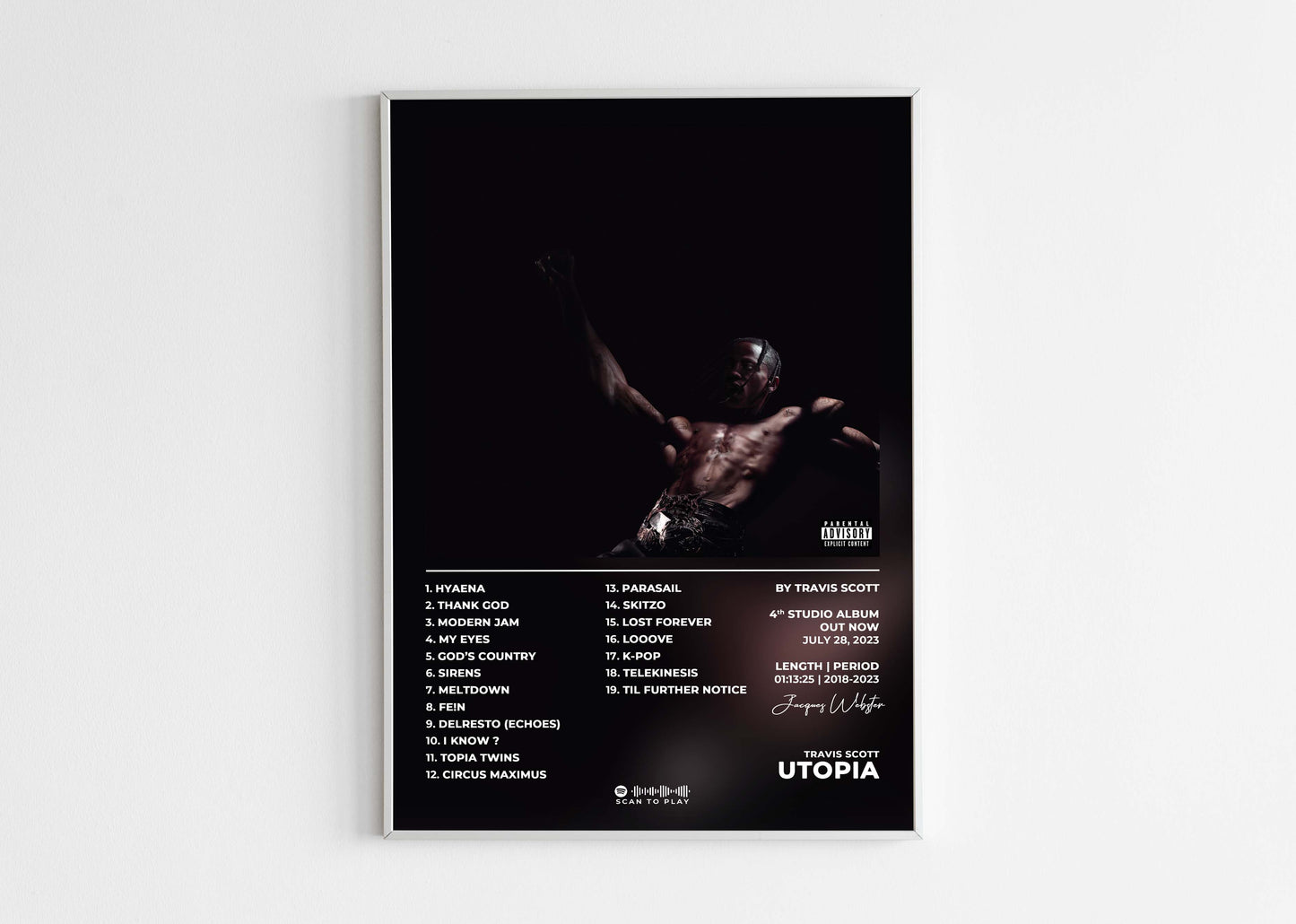 Utopia Travis Scott Poster Backyard