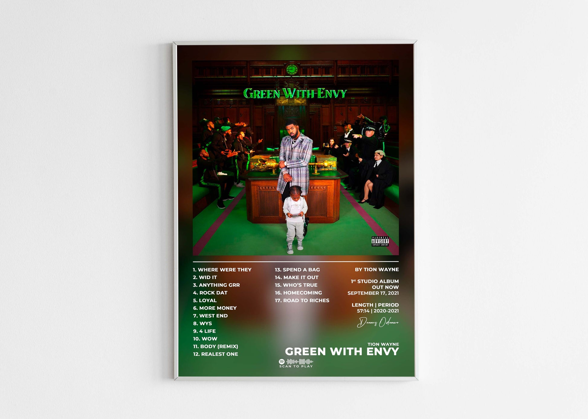 Green With Envy Tion Wayne Poster Backyard