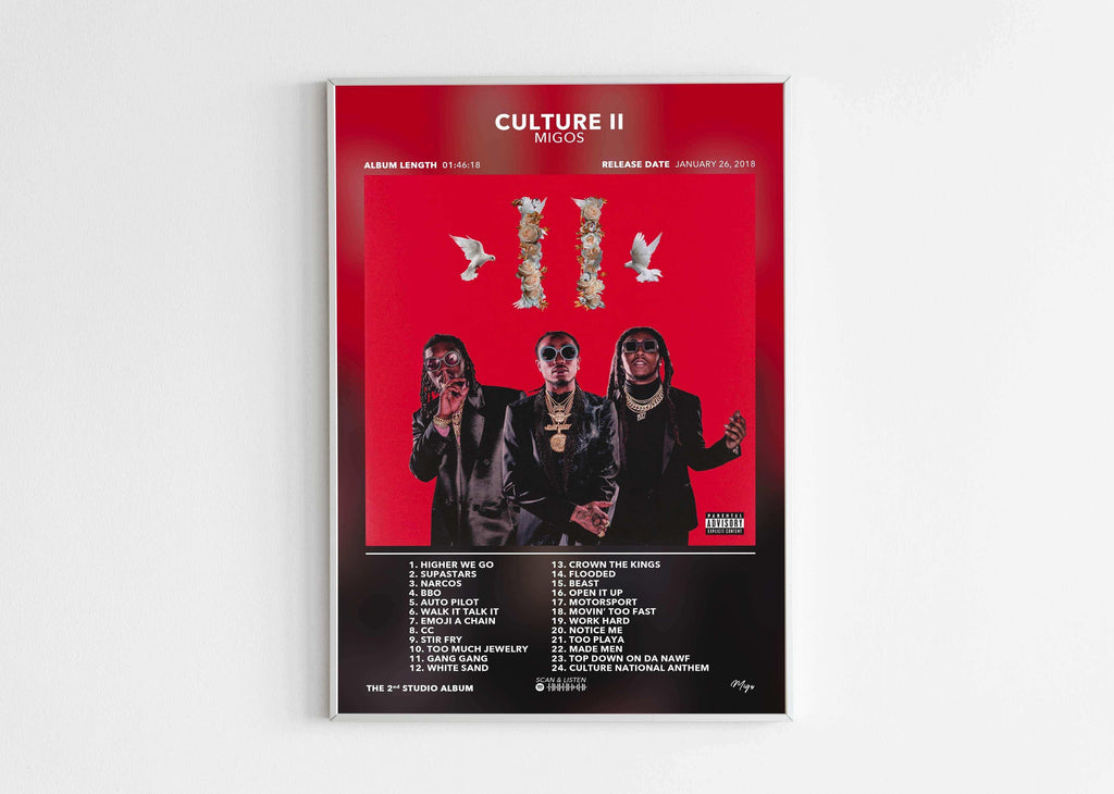 Poster Culture 2 Migos - Backyard