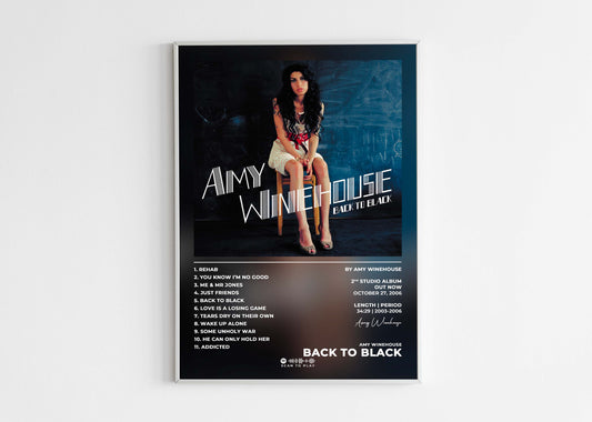 Back To Black Amy Winehouse Poster