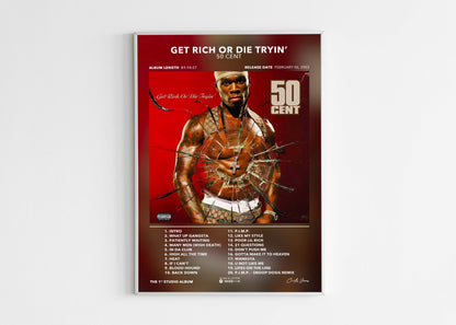 Poster Get Rich Or Die Tryin' 50 Cent