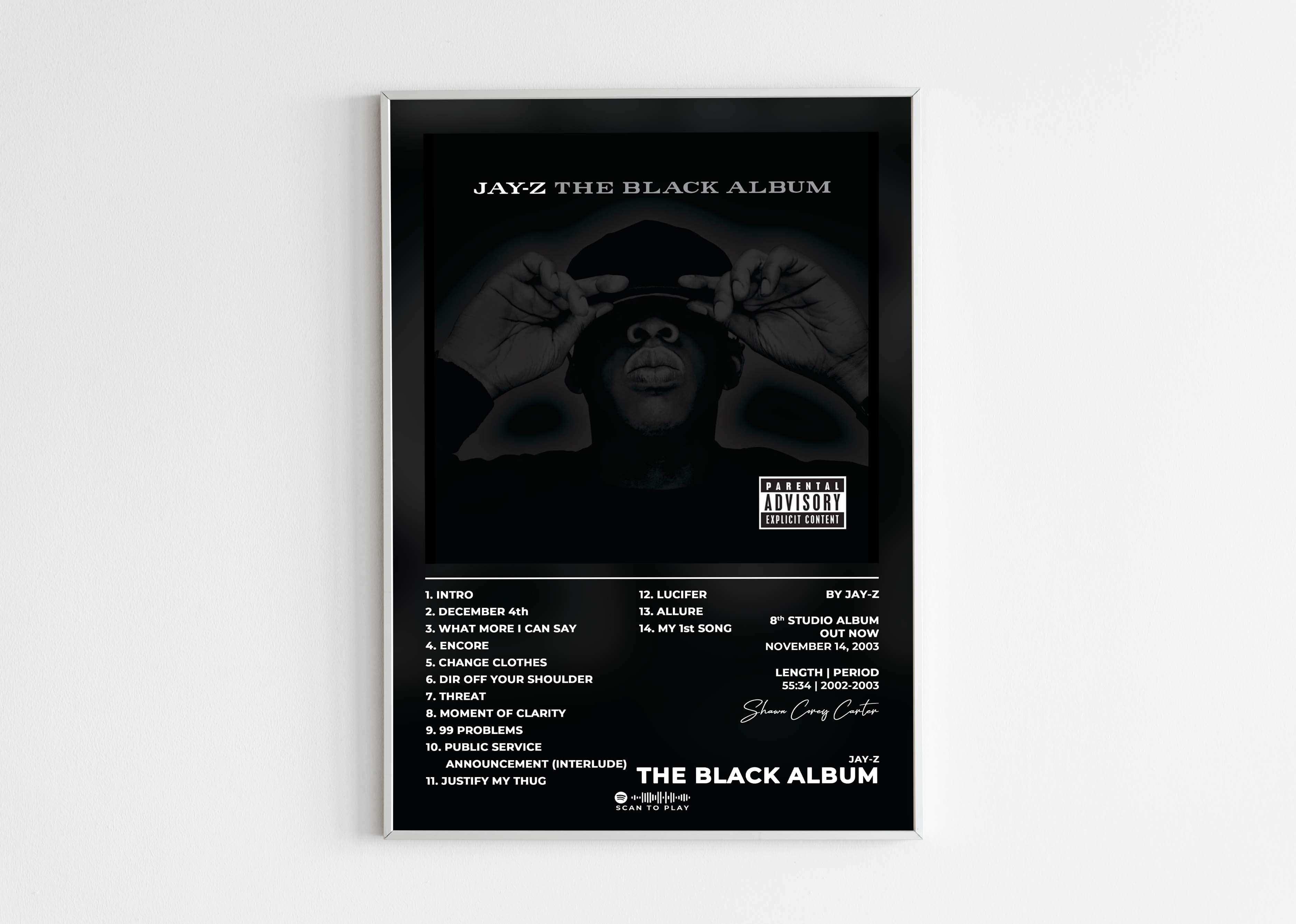 The Black Album Jay-Z Poster - Backyard