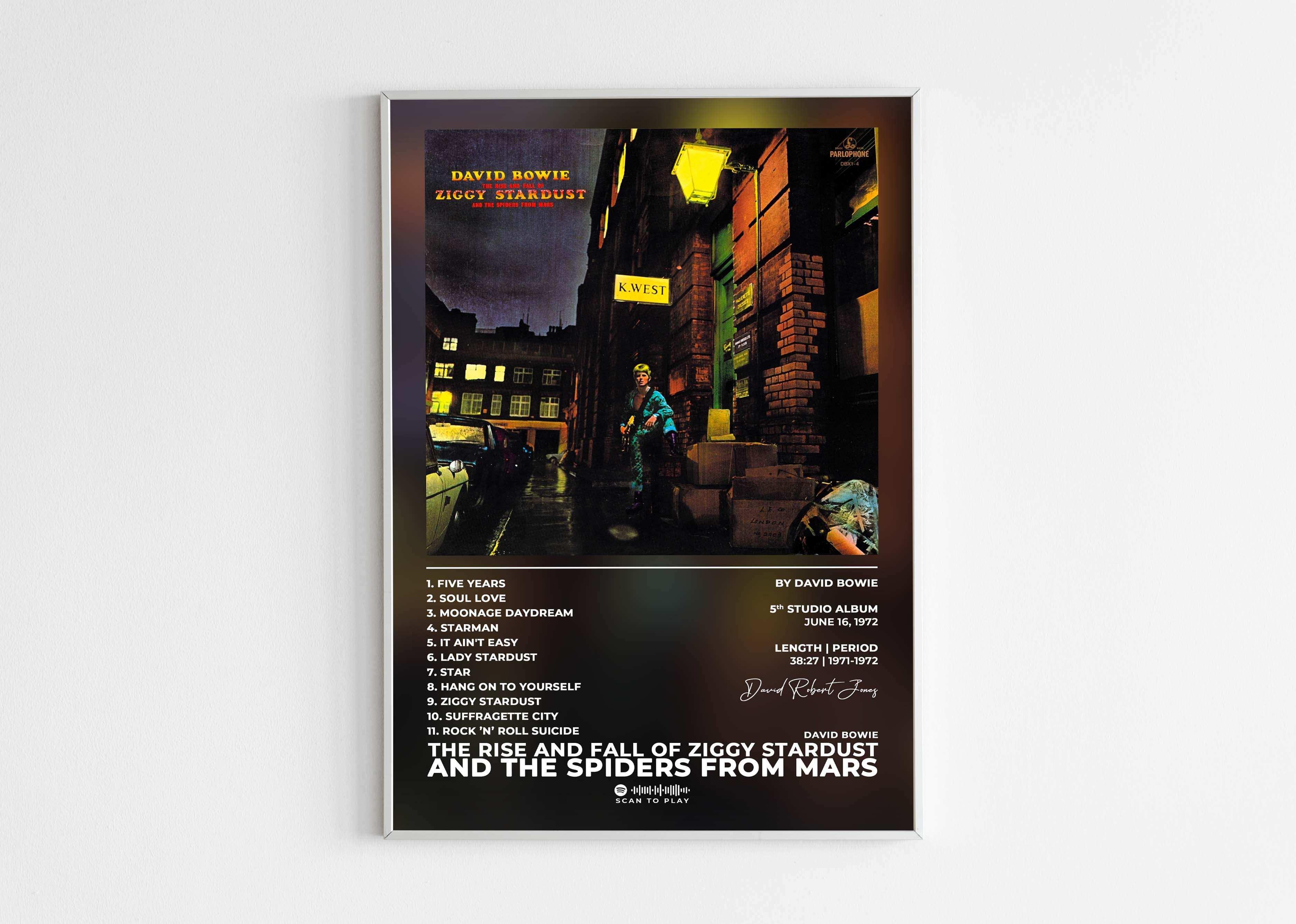 Ziggy Stardust David Bowie Poster - Backyard