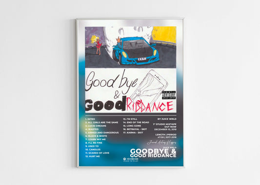 Goodbye & Good Riddance Juice Wrld Poster Backyard