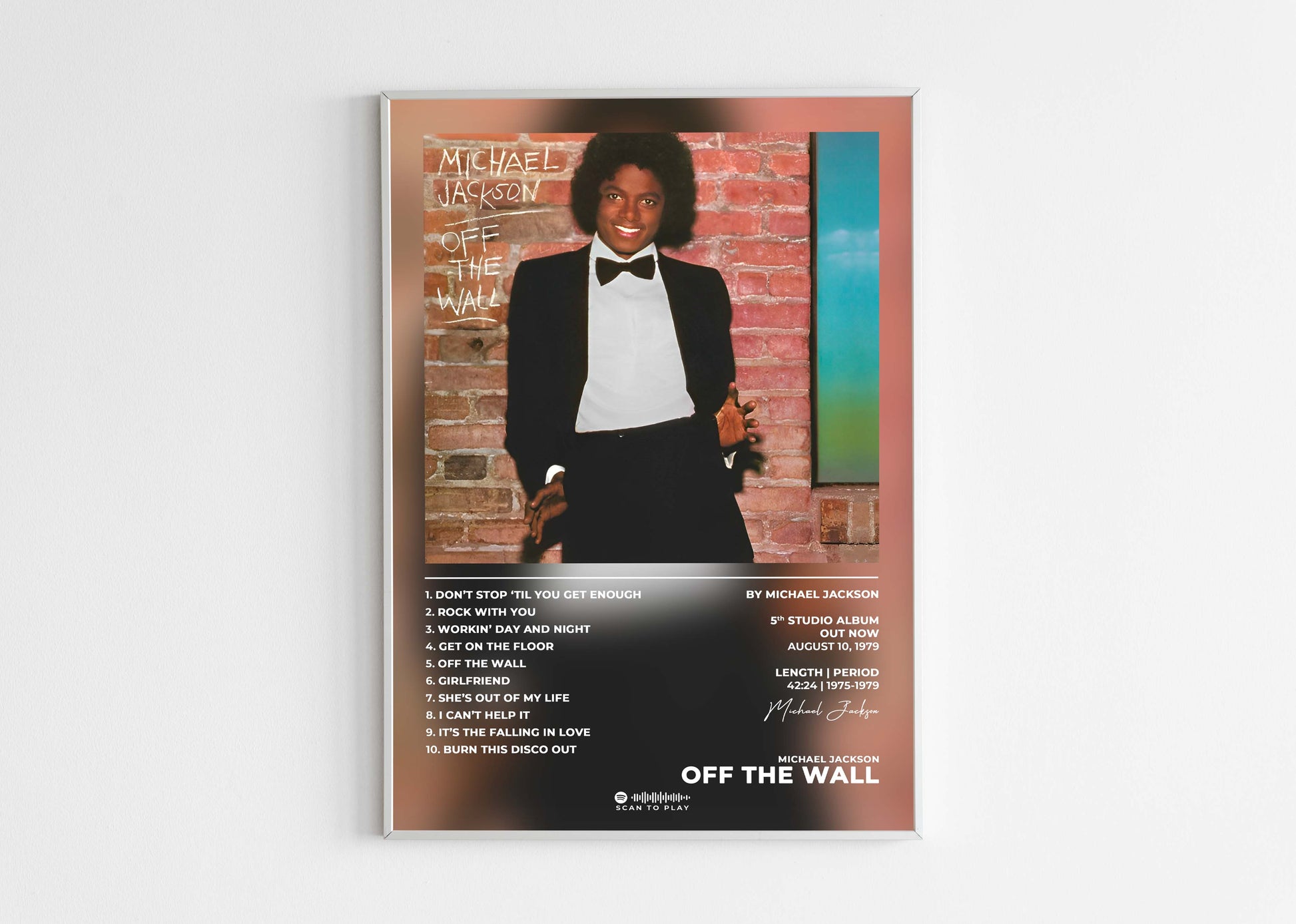 Off The Wall Michael Jackson Poster Backyard