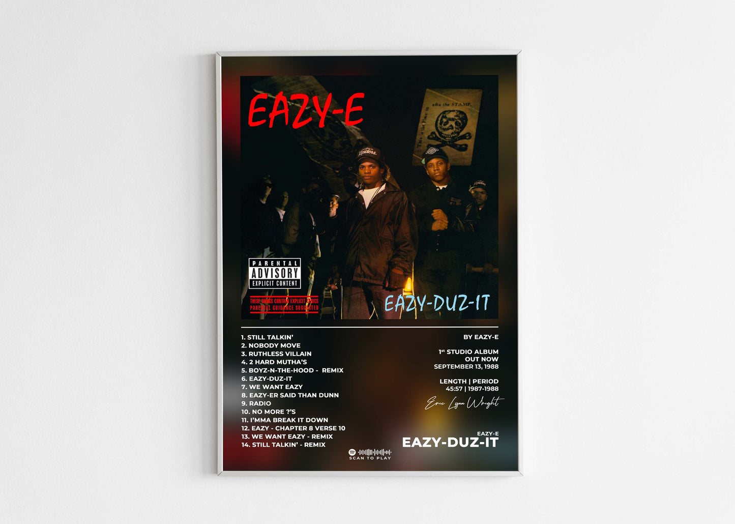 Eazy Duz It Eazy-E Poster Backyard