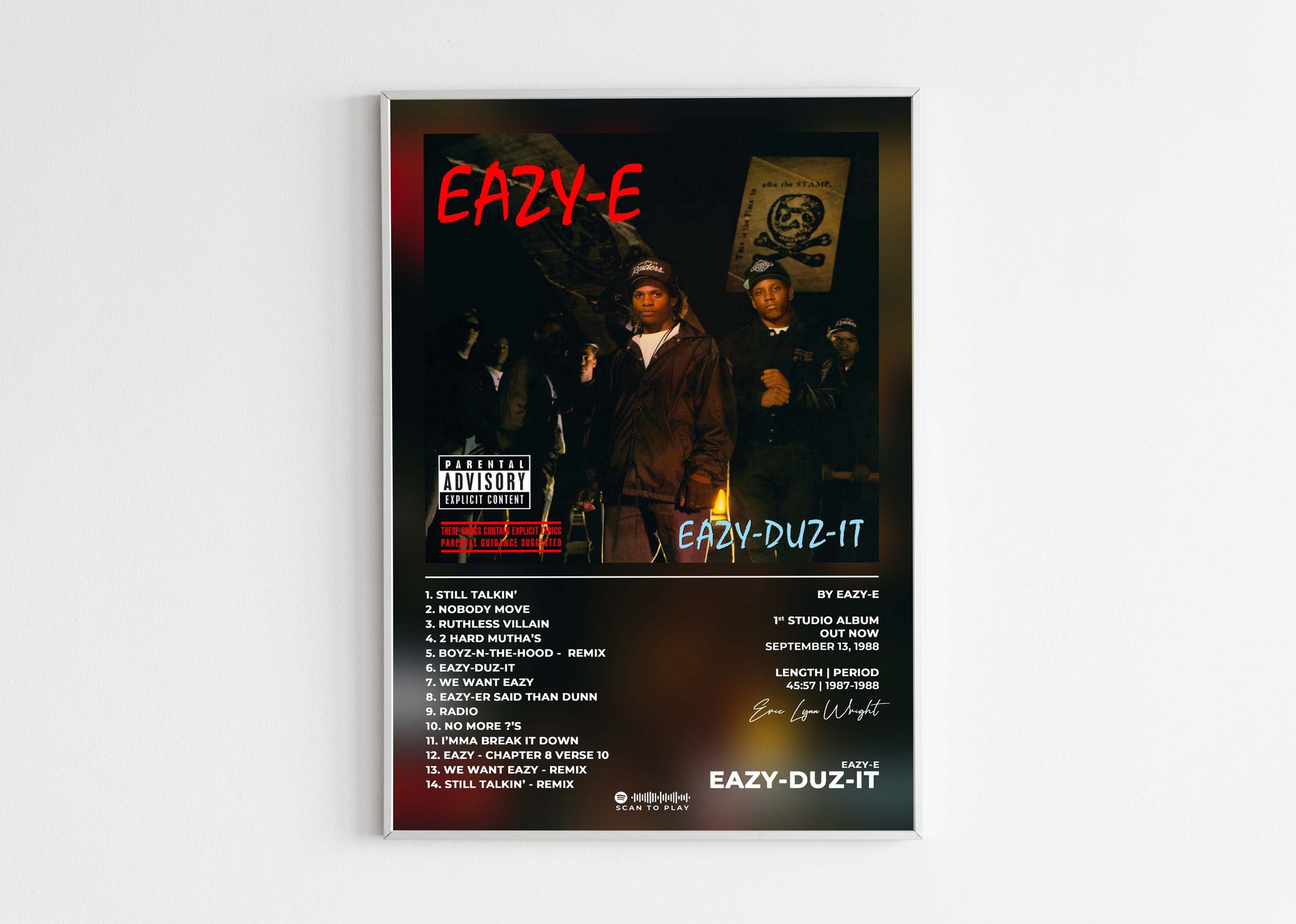 Eazy Duz It Eazy-E Poster Backyard