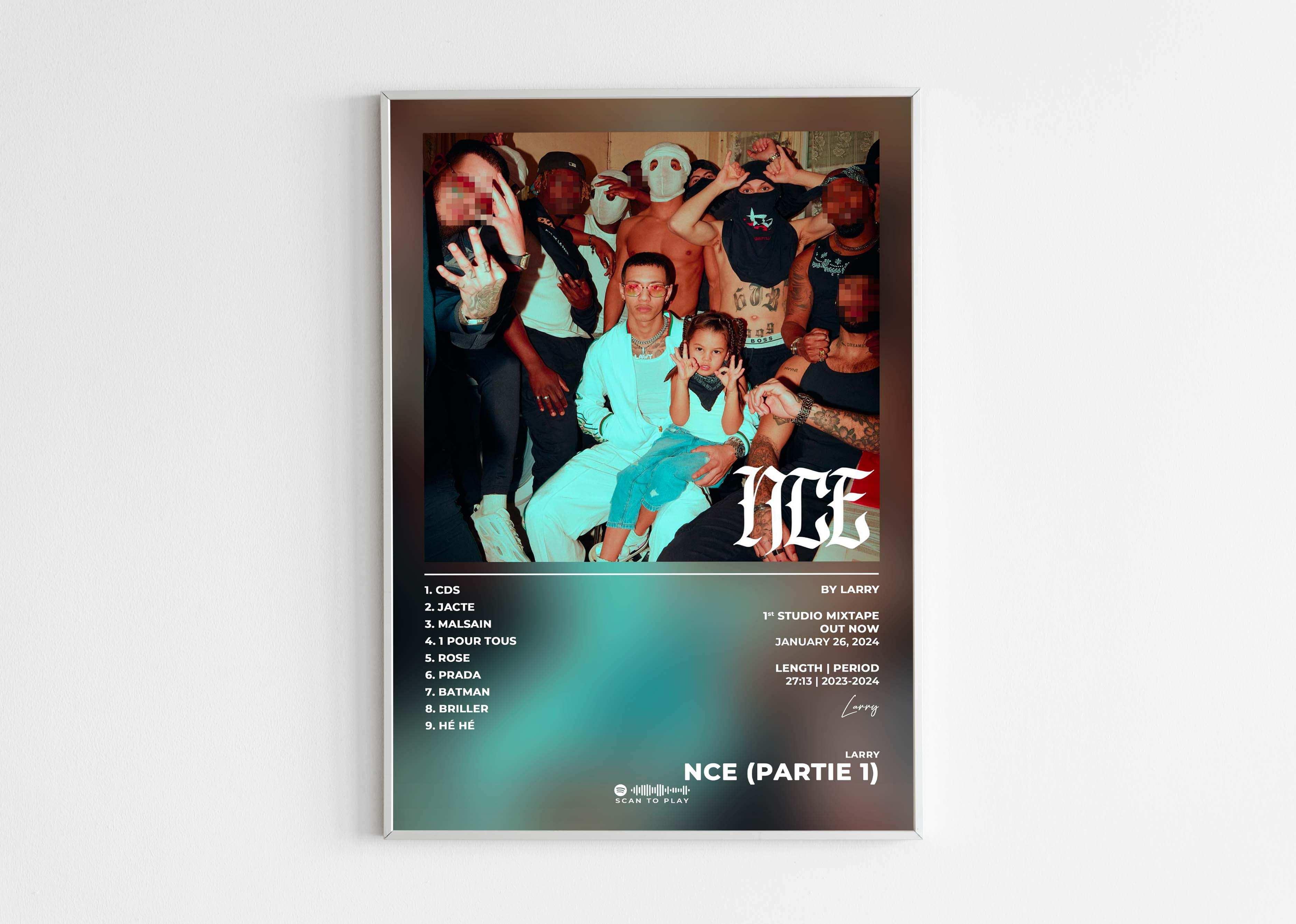 Affiche d’album NCE (Partie 1) avec groupe de personnes, fait en France, livraison gratuite 48h, cadeau idéal pour Noël