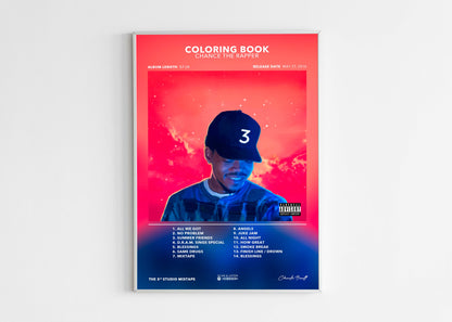 Poster Coloring Book Chance The Rapper