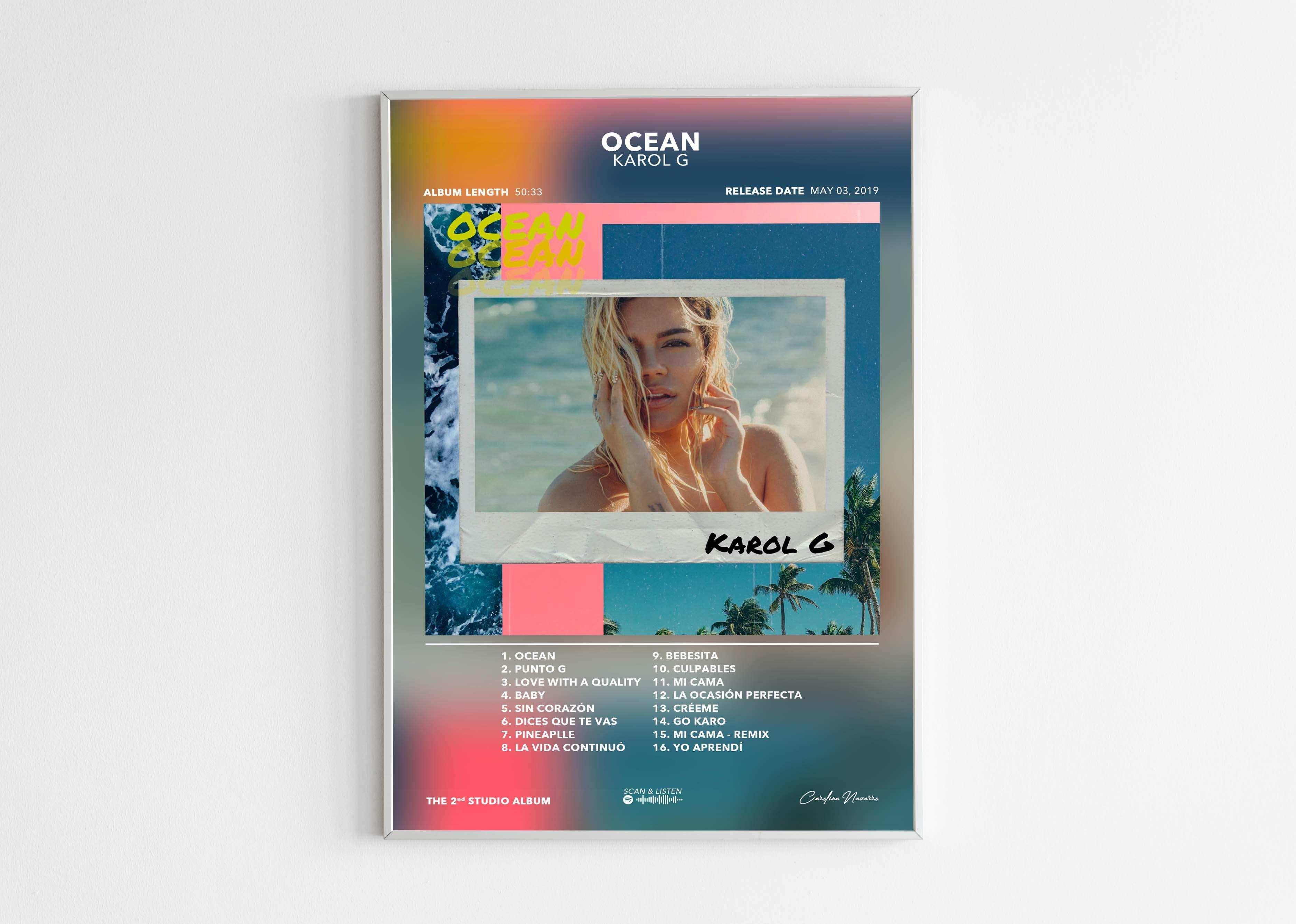 Poster Ocean Karol G - Backyard