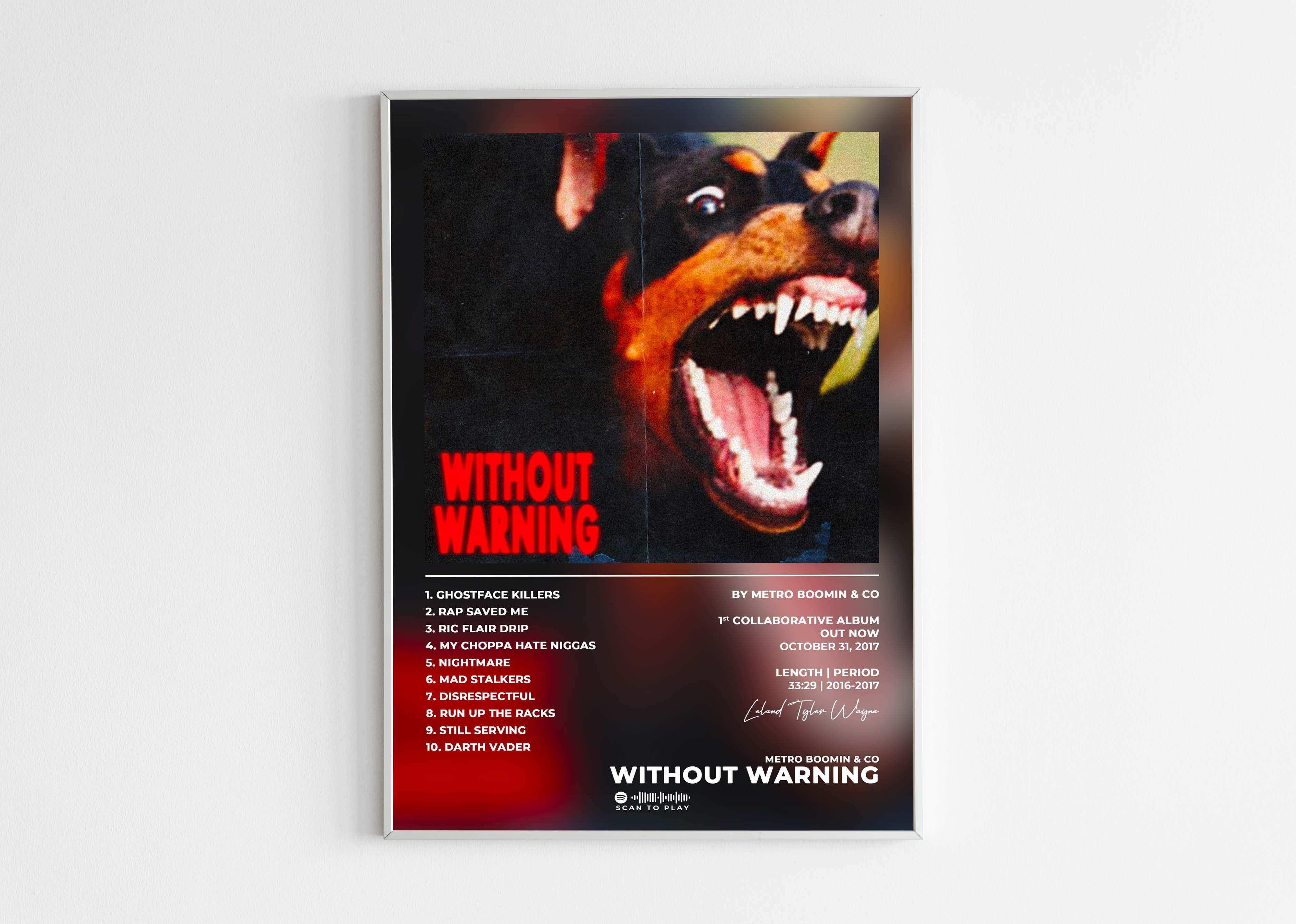 Without Warning Metro Boomin Poster - Backyard