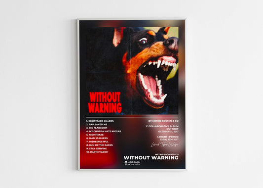 Without Warning Metro Boomin Poster Backyard