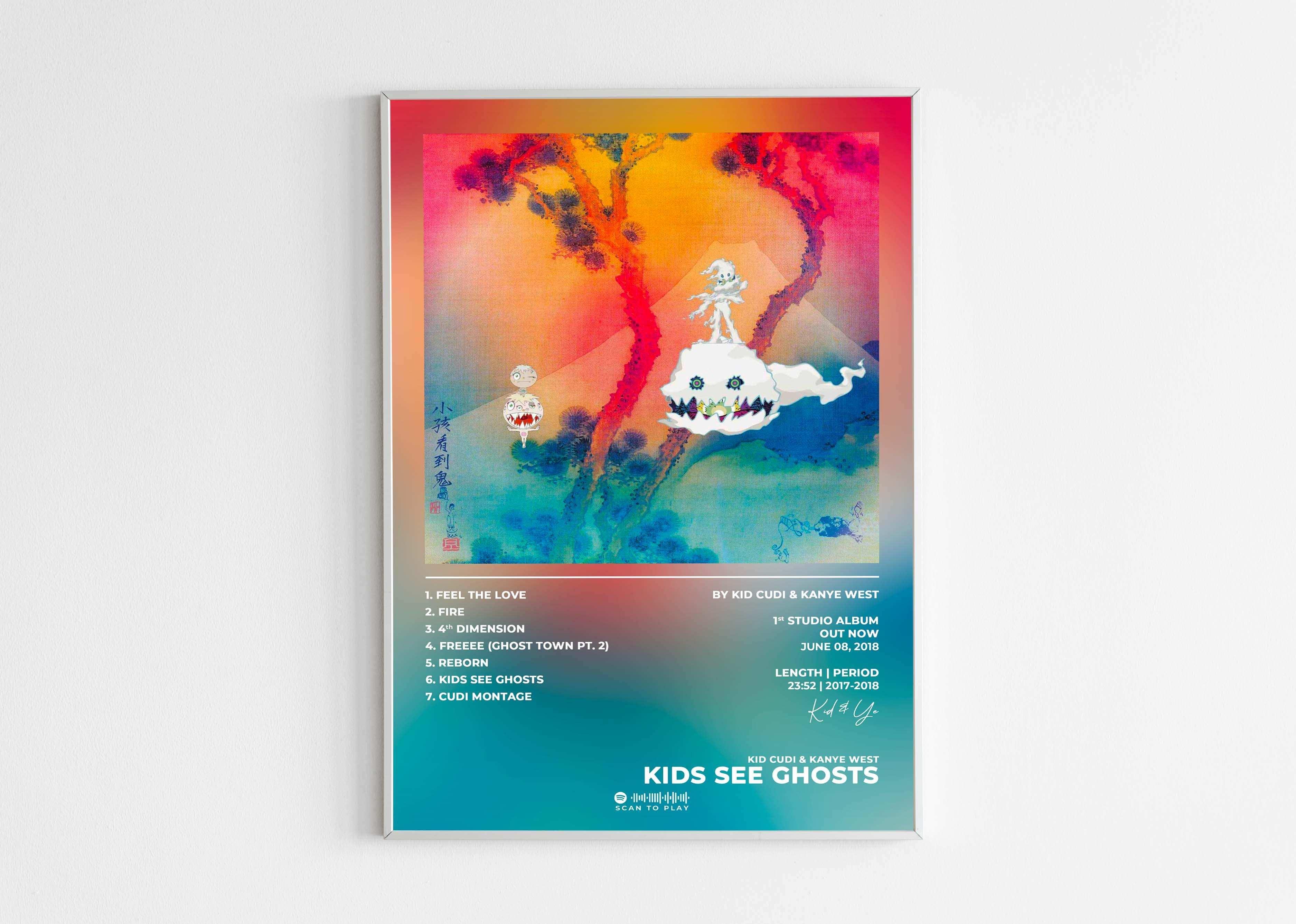 Kids See Ghosts Kid Cudi & Kanye West Poster - Backyard