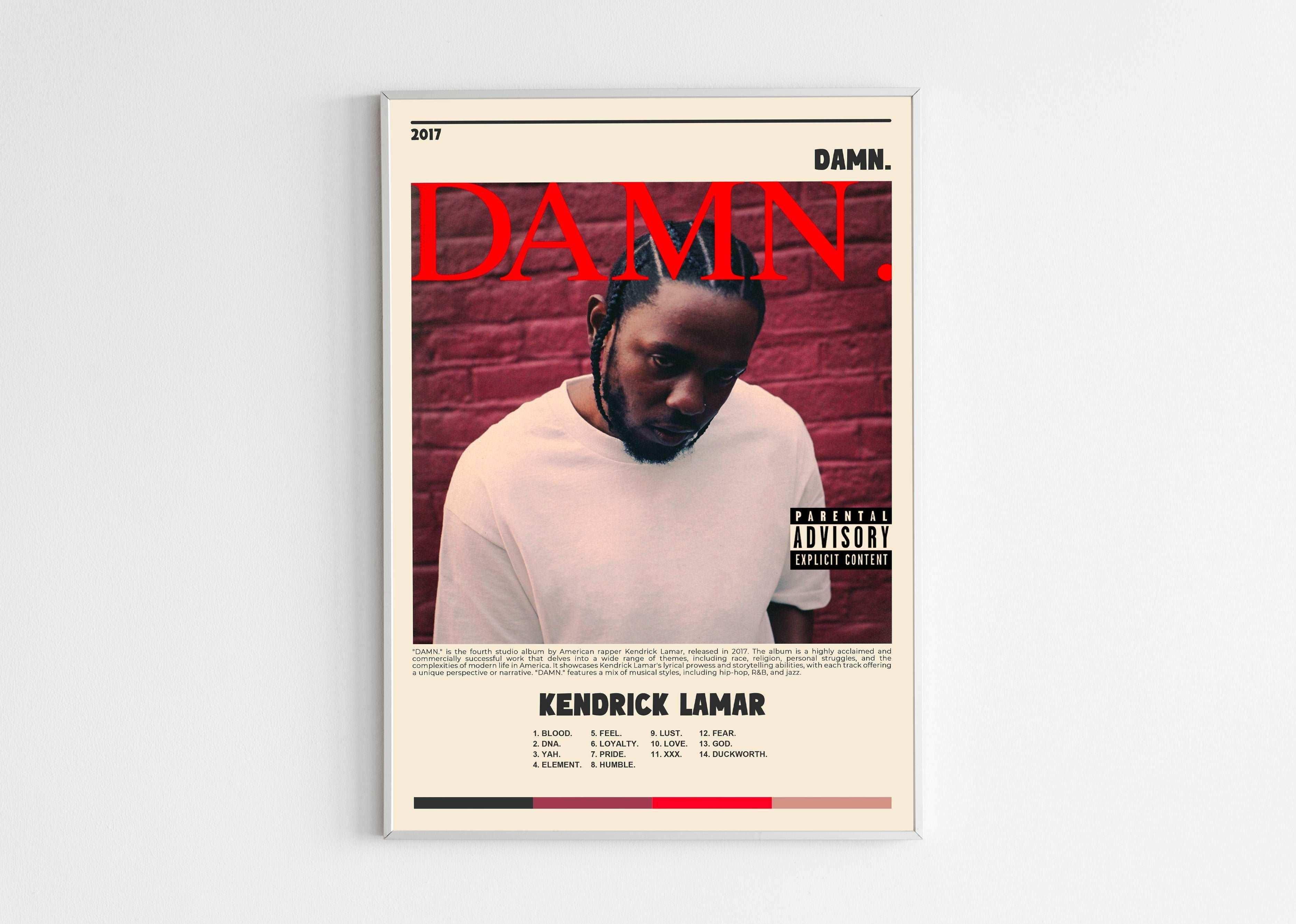 Damn Kendrick Lamar Poster - Backyard