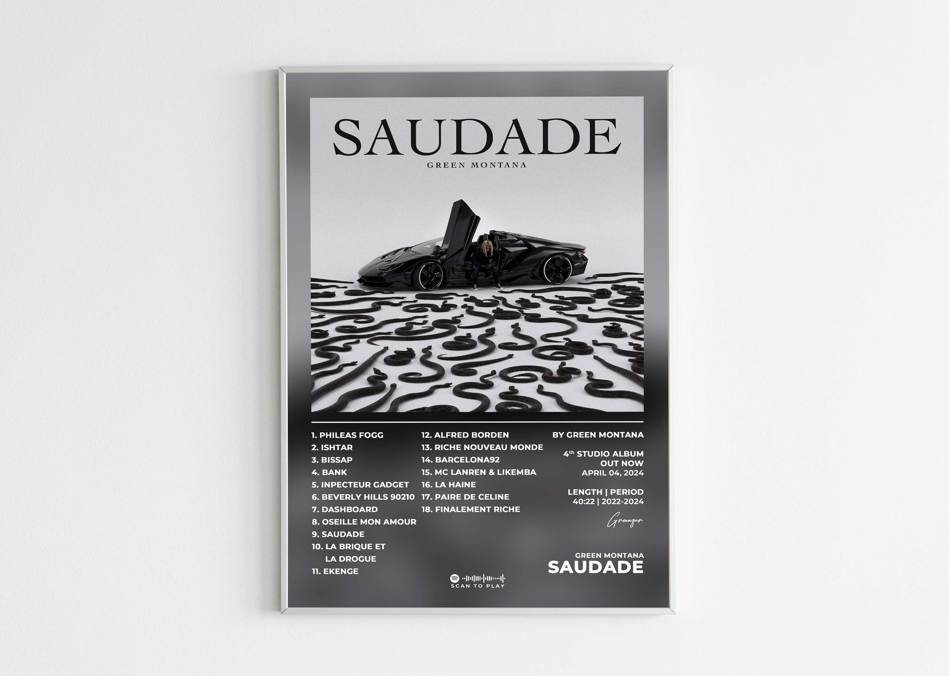 Saudade Green Montana Poster Backyard