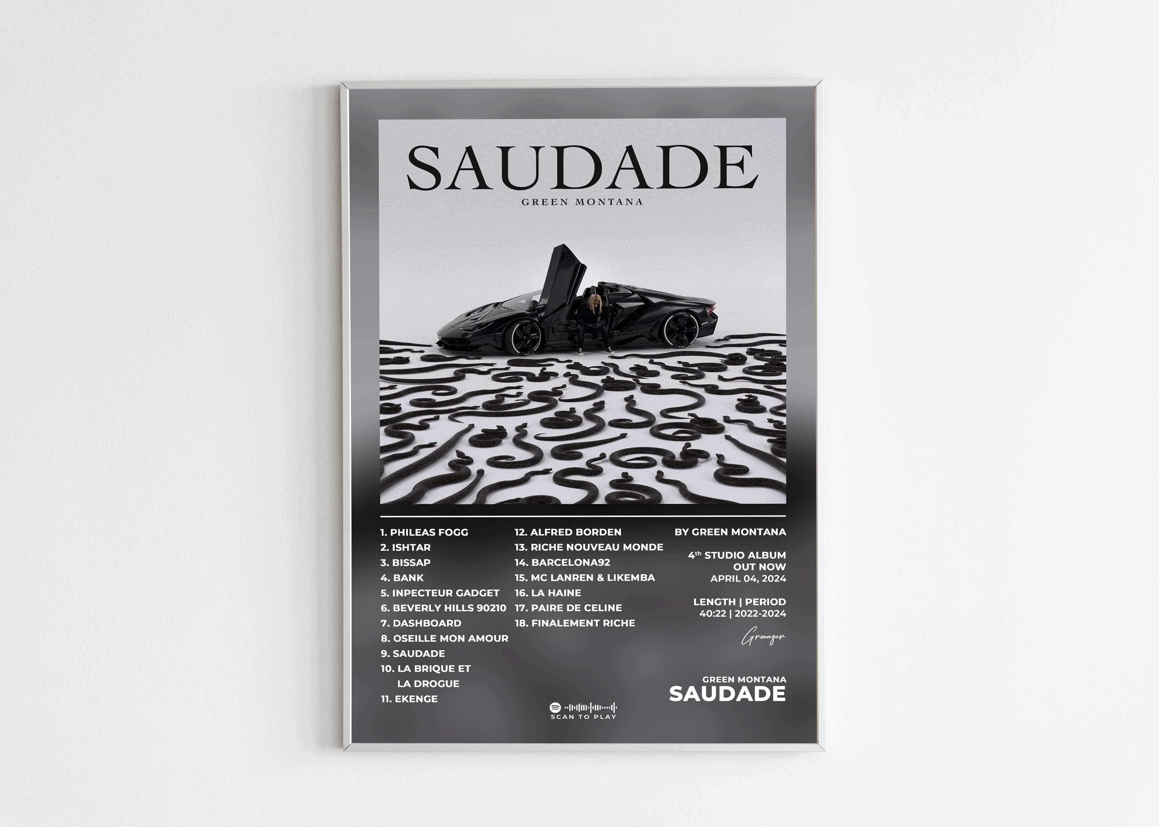 Saudade Green Montana Poster - Backyard