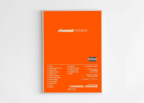 Channel Orange Frank Ocean Poster - Backyard