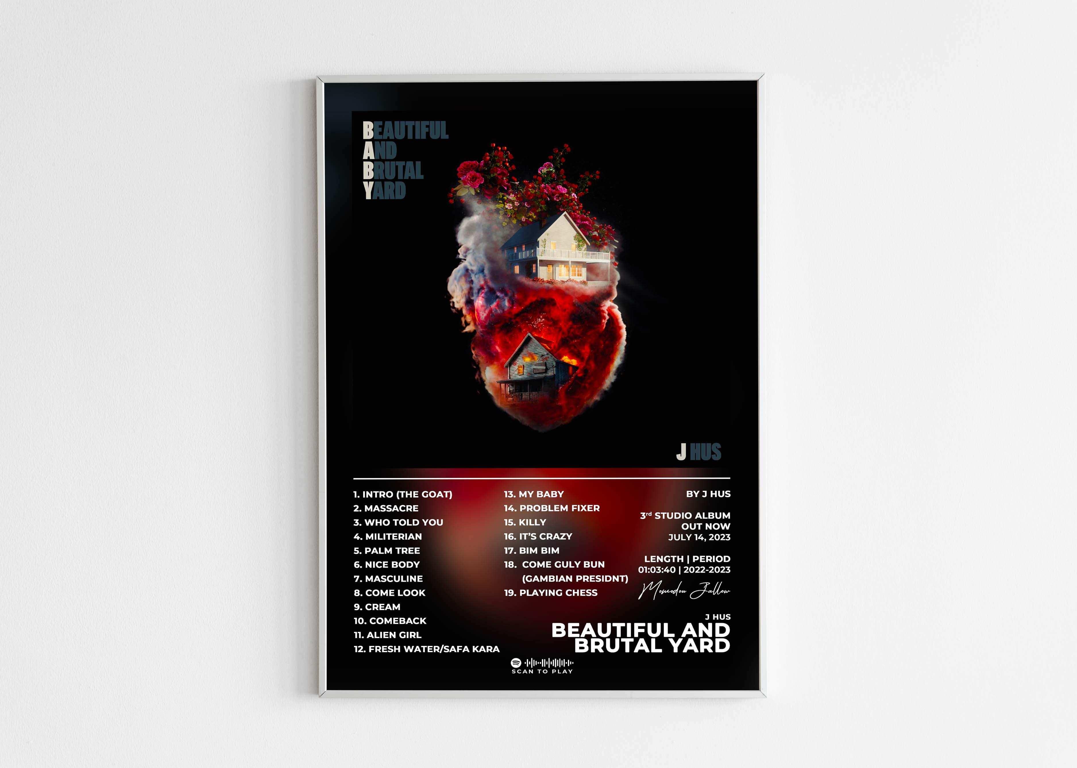 Beautiful And Brutal Yard J Hus Poster - Backyard