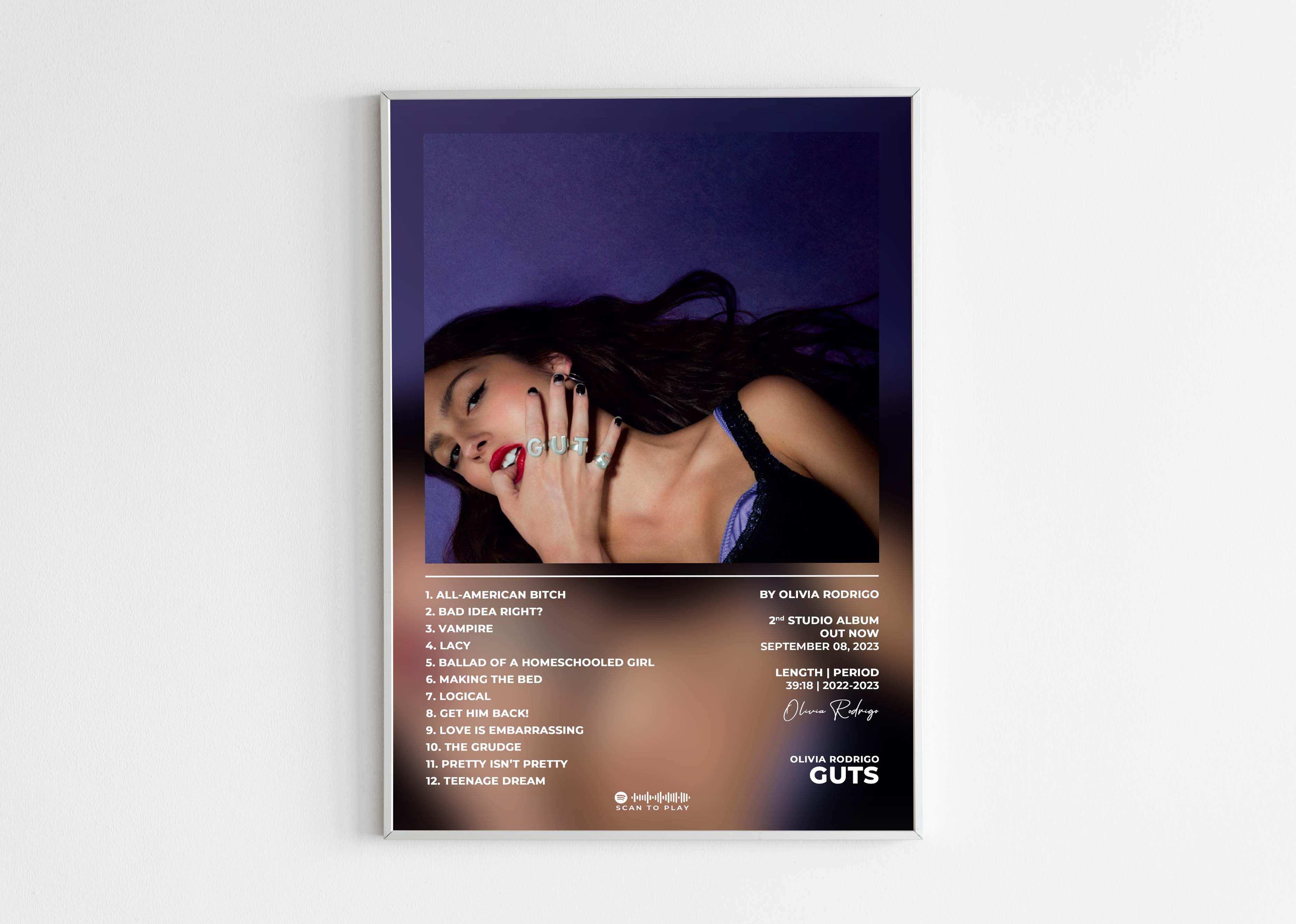 Guts Olivia Rodrigo Poster - Backyard