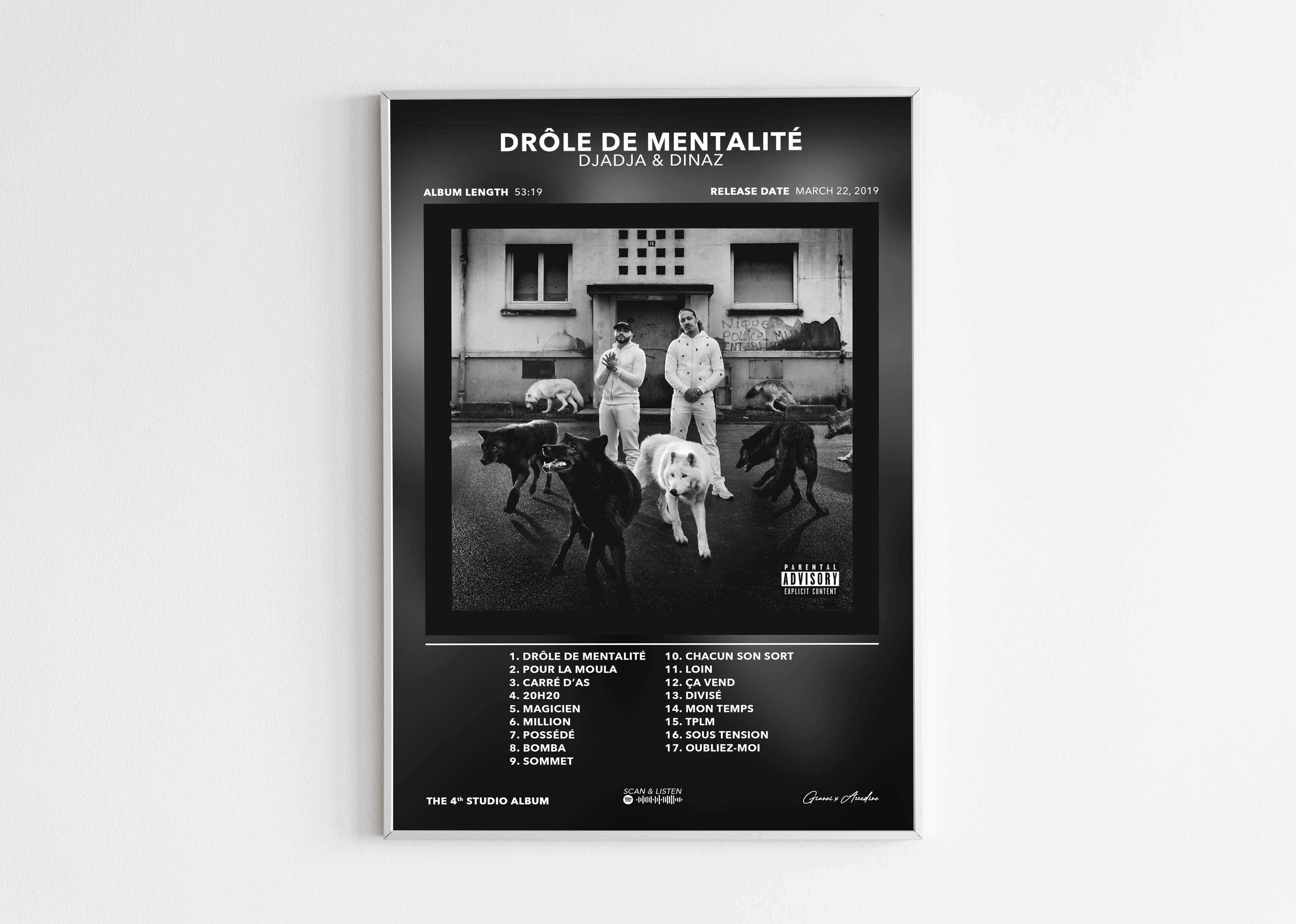 Poster Drôle De Mentalité Djadja & Dinaz - Backyard