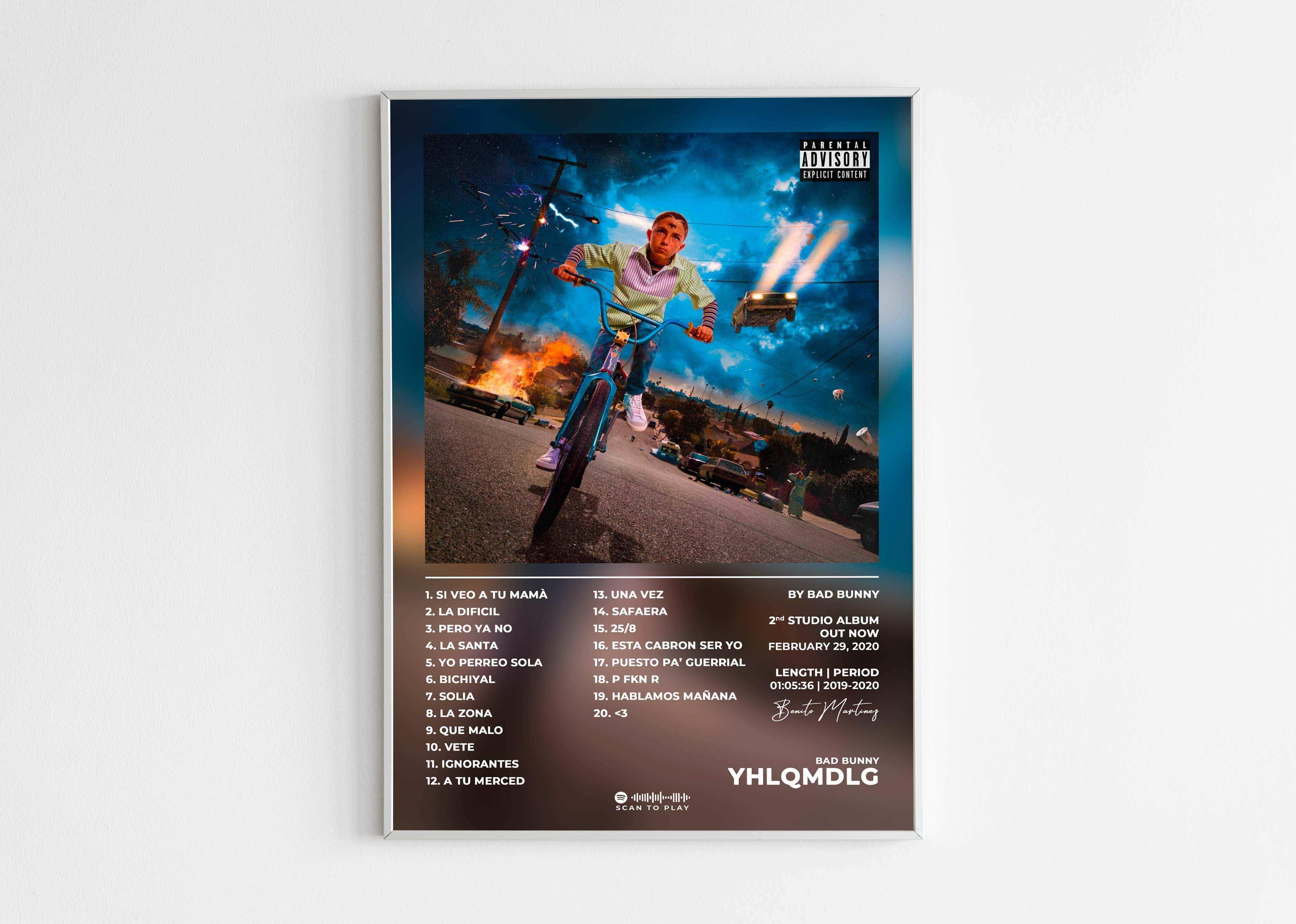 Affiche d'un homme sur un vélo avec des explosions, fait en France, livraison gratuite 48h, cadeau idéal pour Noël