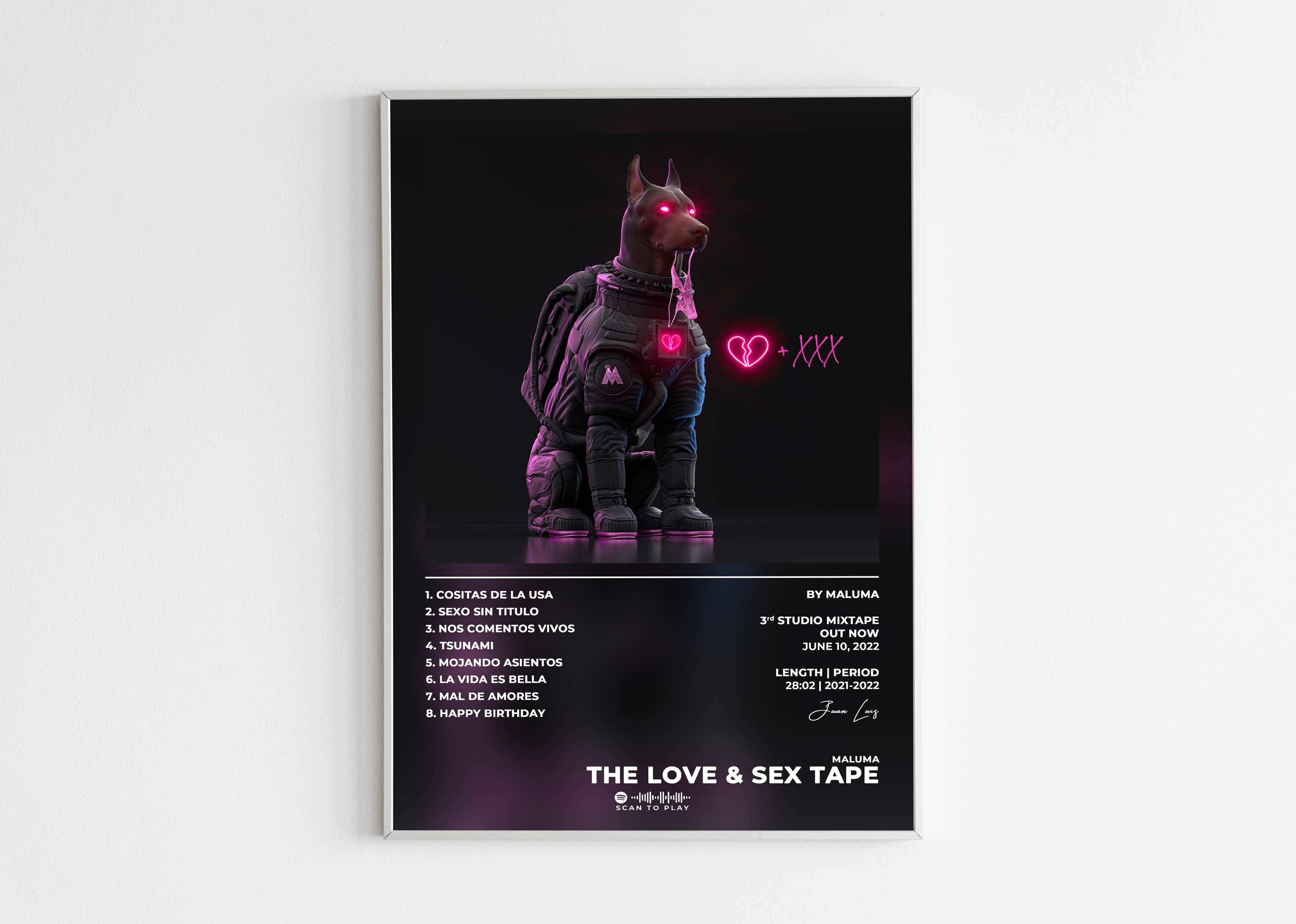 The Love & Sex Tape Maluma Poster - Backyard