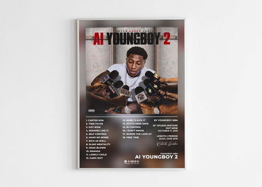 AI Youngboy 2 Youngboy NBA Poster Backyard