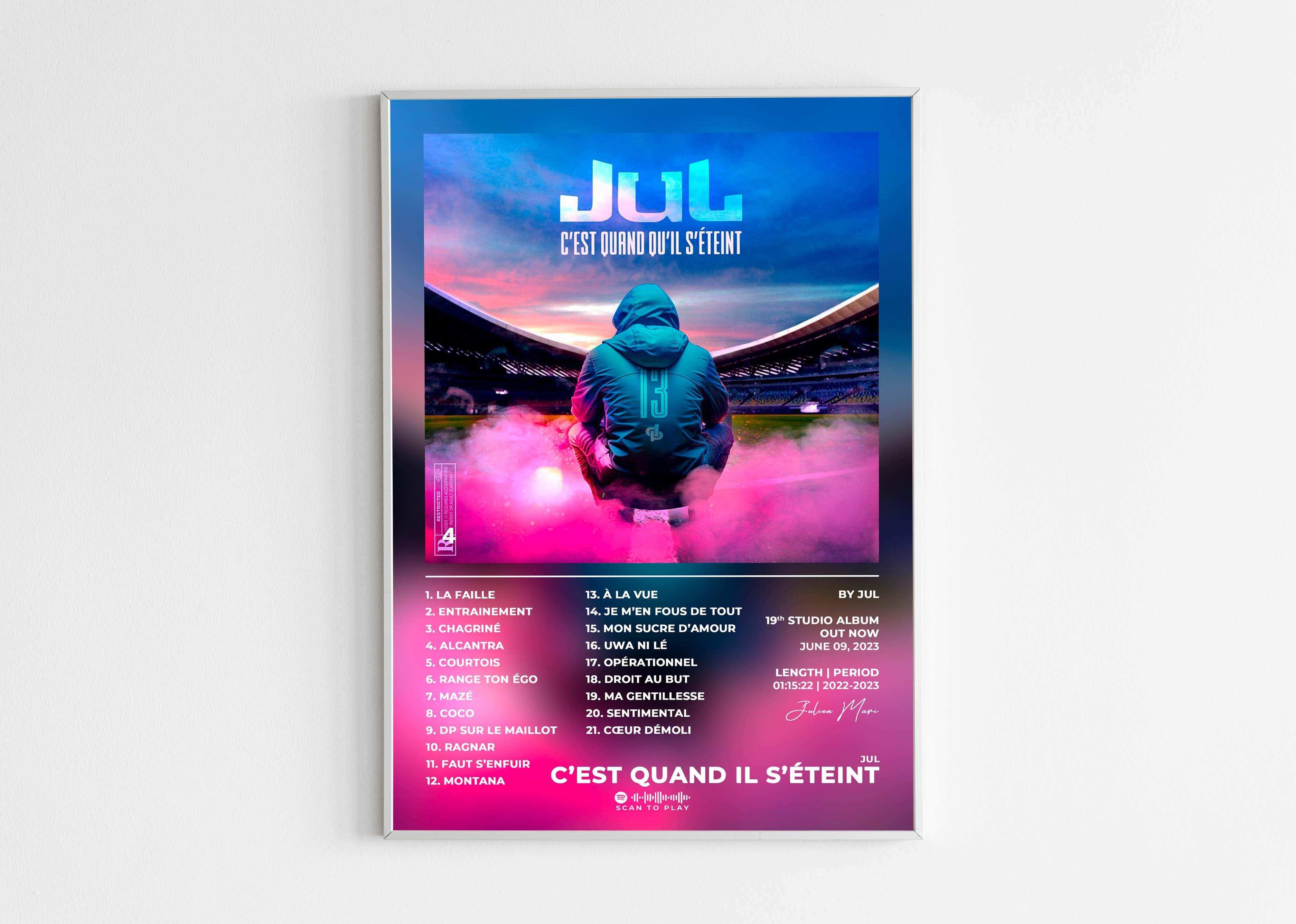 C'est Quand Il S'éteint ? Jul Poster - Backyard