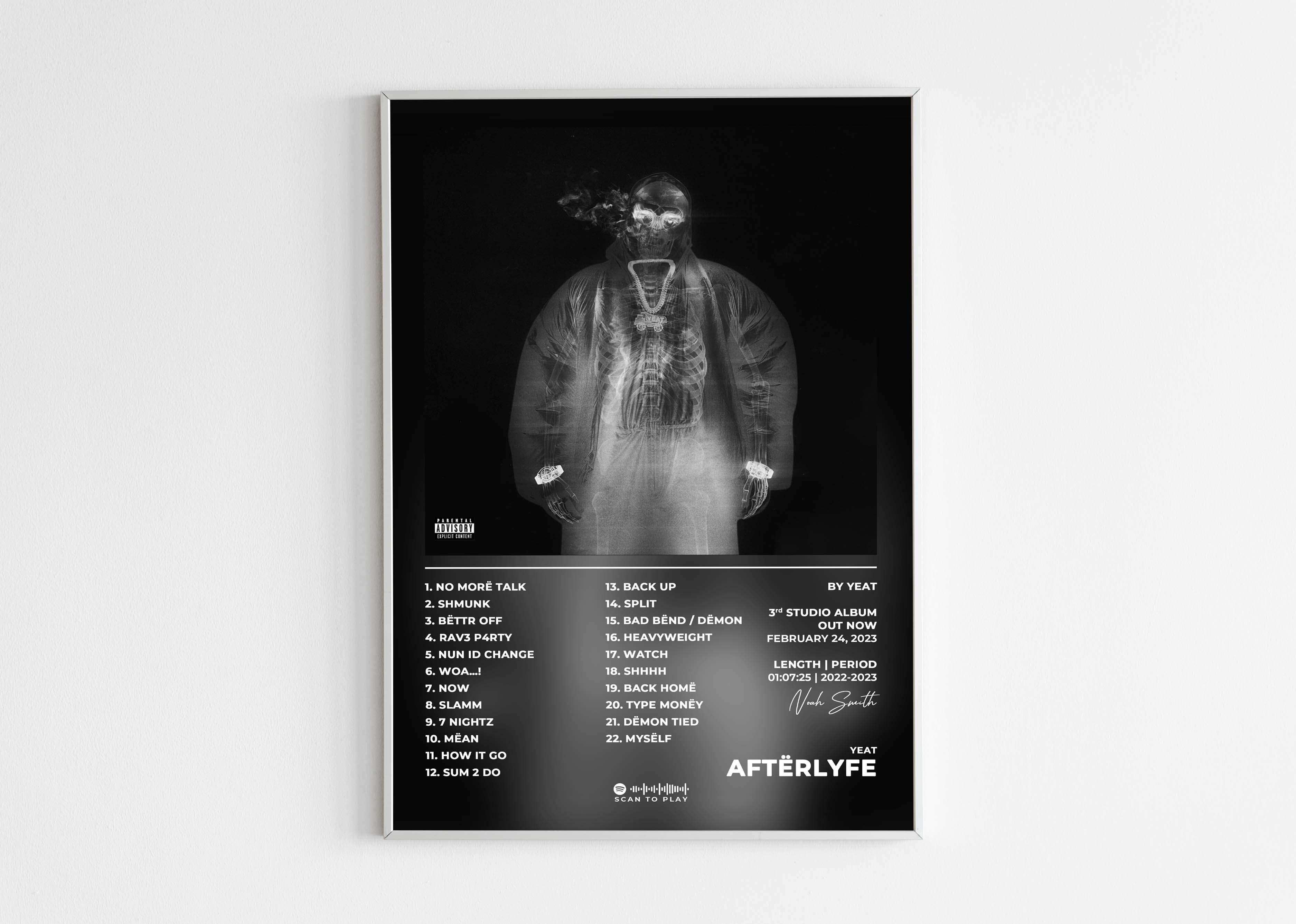 Afterlyfe Yeat Poster - Backyard