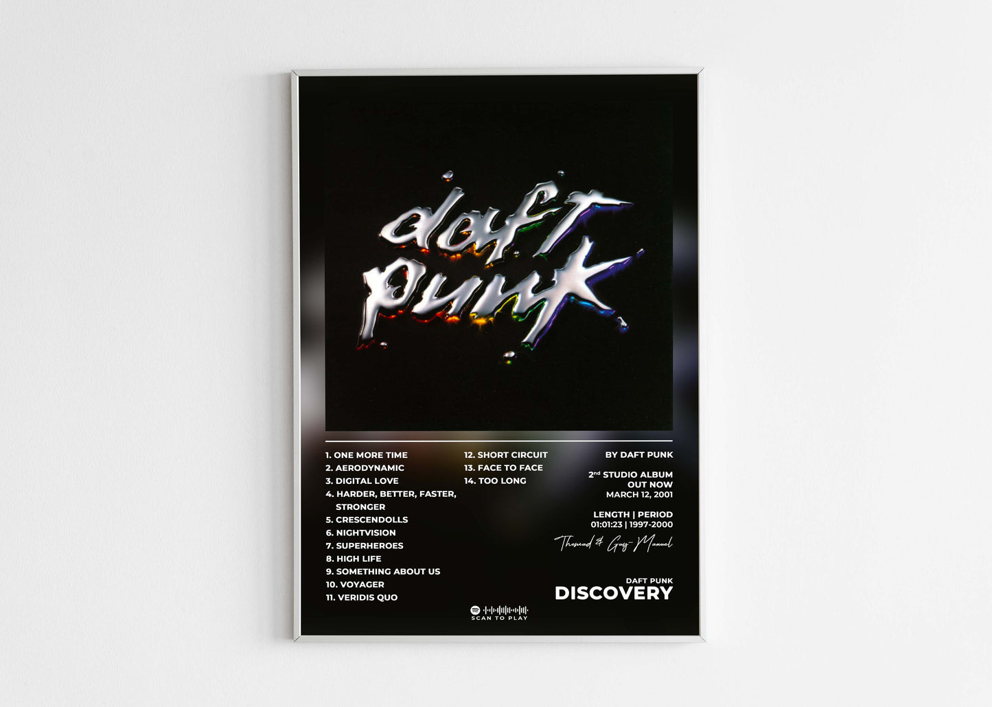 Discovery Daft Punk Poster Backyard