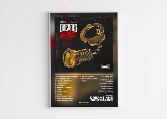 Dreams & Nightmares Meek Mill Poster Backyard