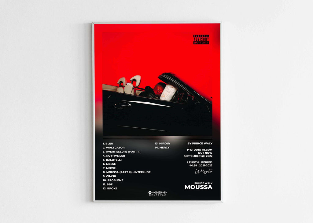 Moussa Prince Waly Poster - Backyard