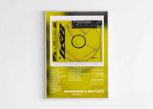 Beerbongs & Bentleys Post Malone Poster - Backyard